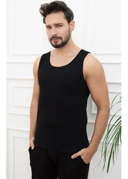 Czarny podkoszulek męski na szerokie ramiączko Paco, Kolor czarny, Rozmiar M, Italian Fashion ze sklepu Intymna w kategorii T-shirty męskie - zdjęcie 174309872