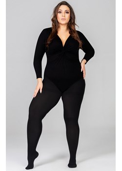 Gładkie rajstopy damskie plus size Elisabeth 70 DEN 3D, Kolor czarny (onyx), Rozmiar 5, Mona Queen Size ze sklepu Intymna w kategorii Rajstopy - zdjęcie 174316521