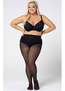 Plus size gładkie rajstopy damskie Reinforced victoria 30 DEN, Kolor czarny (onyx), Rozmiar 5, Mona Queen Size ze sklepu Intymna w kategorii Rajstopy - zdjęcie 174316660