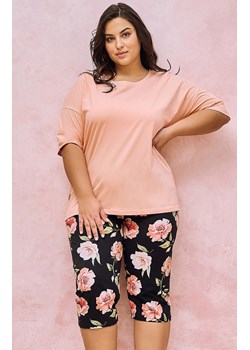 Piżama damska 3/4 plus size Margot 3161, Kolor morelowy-wzór, Rozmiar XXL, Taro ze sklepu Intymna w kategorii Piżamy damskie - zdjęcie 174323690