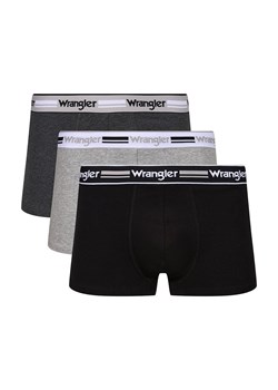 Wrangler 3-pack bawełniane bokserki męskie Benzie, Kolor biało-szaro-czarny, Rozmiar XL, Wrangler ze sklepu Intymna w kategorii Majtki męskie - zdjęcie 174328354