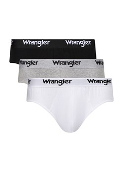 Wrangler 3-pack bawełniane slipy męskie Norrie, Kolor biało-szaro-czarny, Rozmiar XL, Wrangler ze sklepu Intymna w kategorii Majtki męskie - zdjęcie 174328382