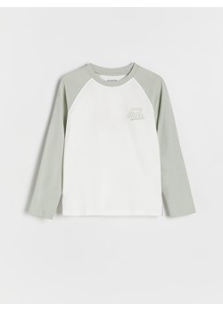 Reserved - Longsleeve z nadrukiem - złamana biel ze sklepu Reserved w kategorii T-shirty chłopięce - zdjęcie 174328942