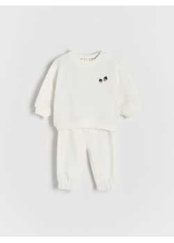 Reserved - Bawełniany komplet - złamana biel ze sklepu Reserved w kategorii Odzież dla niemowląt - zdjęcie 174329291