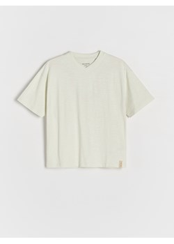 Reserved - T-shirt oversize - beżowy ze sklepu Reserved w kategorii T-shirty chłopięce - zdjęcie 174329880