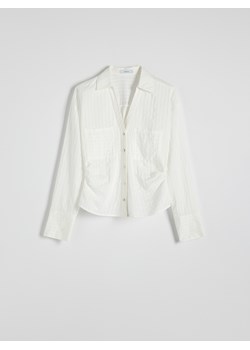 Reserved - Koszula w pasy - biały ze sklepu Reserved w kategorii Bluzki damskie - zdjęcie 174329942