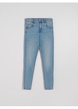 Reserved - Jeansy slim fit z wysokim stanem - niebieski ze sklepu Reserved w kategorii Jeansy damskie - zdjęcie 174330032