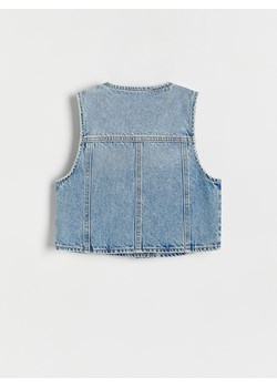 Reserved - Jeansowa kamizelka - niebieski ze sklepu Reserved w kategorii Kamizelki dziewczęce - zdjęcie 174330060