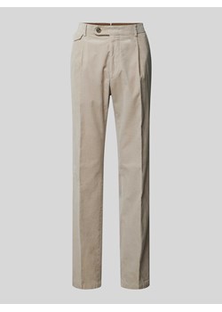 Spodnie do garnituru o kroju regular fit z zakładkami w pasie model ‘Silvi’ ze sklepu Peek&Cloppenburg  w kategorii Spodnie męskie - zdjęcie 174370673