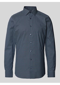 Koszula biznesowa o kroju slim fit z listwą guzikową ze sklepu Peek&Cloppenburg  w kategorii Koszule męskie - zdjęcie 174370774