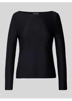Bluzka z długim rękawem i fakturowanym wzorem ze sklepu Peek&Cloppenburg  w kategorii Bluzki damskie - zdjęcie 174370803