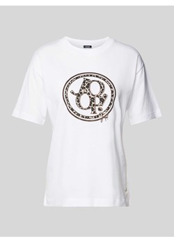 T-shirt z nadrukiem z logo ze sklepu Peek&Cloppenburg  w kategorii Bluzki damskie - zdjęcie 174370824