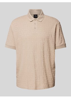 Koszulka polo o kroju regular fit z fakturowanym wzorem ze sklepu Peek&Cloppenburg  w kategorii T-shirty męskie - zdjęcie 174371010