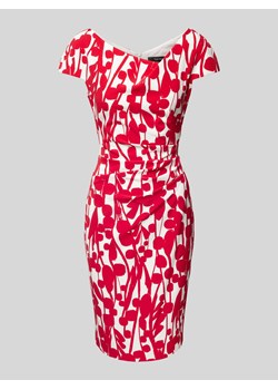 Sukienka koktajlowa o długości do kolan z marszczeniem ze sklepu Peek&Cloppenburg  w kategorii Sukienki - zdjęcie 174371991