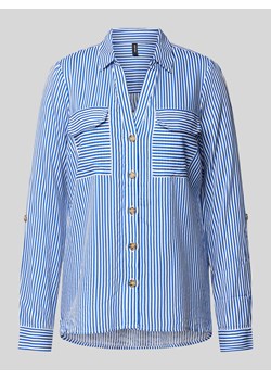 Bluzka koszulowa z listwą guzikową model ‘BUMPY’ ze sklepu Peek&Cloppenburg  w kategorii Koszule damskie - zdjęcie 174372003