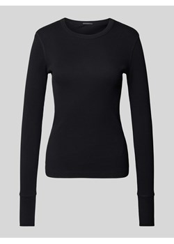 Bluzka z długim rękawem i efektem prążkowania model ‘NURIT’ ze sklepu Peek&Cloppenburg  w kategorii Swetry damskie - zdjęcie 174372750