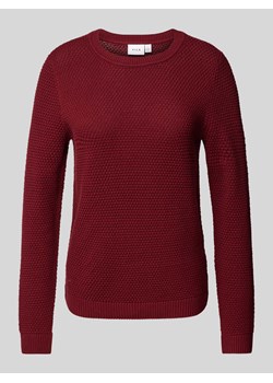 Sweter z dzianiny z haftem angielskim model ‘dalo’ ze sklepu Peek&Cloppenburg  w kategorii Swetry damskie - zdjęcie 174373082