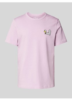 T-shirt z prążkowanym,okrągłym dekoltem model ‘Peanuts’ ze sklepu Peek&Cloppenburg  w kategorii T-shirty męskie - zdjęcie 174373083