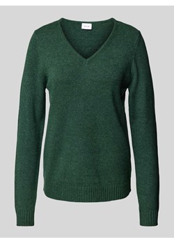 Sweter z dzianiny z prążkowanymi wykończeniami model ‘RIL’ ze sklepu Peek&Cloppenburg  w kategorii Swetry damskie - zdjęcie 174373101