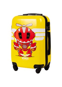 WALIZKA KIDS KABINOWA TWARDA WINGS YELLOW ROBOT S 20" ze sklepu WINGS w kategorii Walizki - zdjęcie 174375271