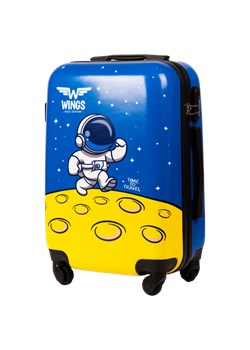 WALIZKA KIDS KABINOWA TWARDA WINGS BLUE ASTRONAUT S 20" ze sklepu WINGS w kategorii Walizki - zdjęcie 174375280