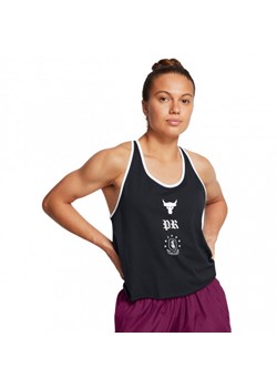Damski top treningowy Under Armour Project Rock W Tank Boh - czarny ze sklepu Sportstylestory.com w kategorii Bluzki damskie - zdjęcie 174387830
