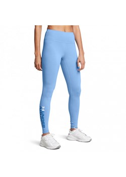 Damskie legginsy basic Under Armour Campus Graphic Legging - niebieskie ze sklepu Sportstylestory.com w kategorii Spodnie damskie - zdjęcie 174387842