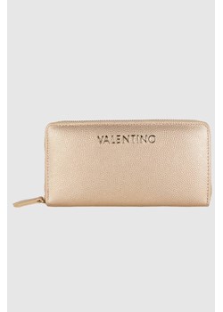 VALENTINO Duży złoty portfel Divina Zip Around Wallet ze sklepu outfit.pl w kategorii Portfele damskie - zdjęcie 174421154