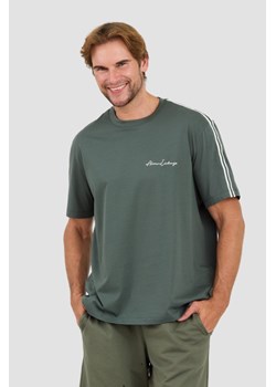 ARMANI EXCHANGE Zielony t-shirt, Wybierz rozmiar XXL ze sklepu outfit.pl w kategorii T-shirty męskie - zdjęcie 174421570