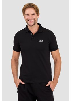 EA7 Czarna koszulka polo, Wybierz rozmiar XXL ze sklepu outfit.pl w kategorii T-shirty męskie - zdjęcie 174421654