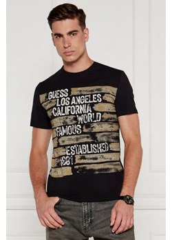 GUESS T-shirt WORLD FAMOUS | Regular Fit ze sklepu Gomez Fashion Store w kategorii T-shirty męskie - zdjęcie 174505121