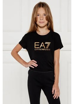 EA7 T-shirt | Regular Fit ze sklepu Gomez Fashion Store w kategorii Bluzki dziewczęce - zdjęcie 174505502