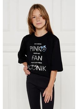 Pinko UP T-shirt | Loose fit ze sklepu Gomez Fashion Store w kategorii Bluzki dziewczęce - zdjęcie 174505574