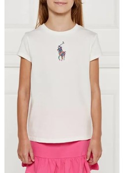 POLO RALPH LAUREN T-shirt | Regular Fit ze sklepu Gomez Fashion Store w kategorii Bluzki dziewczęce - zdjęcie 174505734