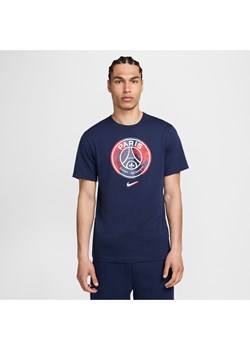 Męski T-shirt piłkarski Nike Paris Saint-Germain - Niebieski ze sklepu Nike poland w kategorii T-shirty męskie - zdjęcie 174505810