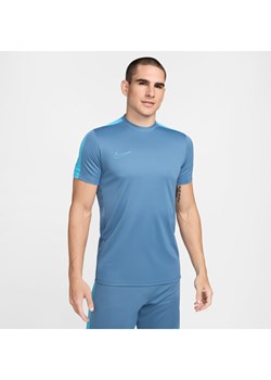 Męska koszulka piłkarska z krótkim rękawem Dri-FIT Nike Academy - Niebieski ze sklepu Nike poland w kategorii T-shirty męskie - zdjęcie 174505904