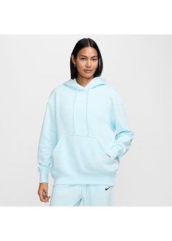 Damska bluza z kapturem o kroju oversize Nike Sportswear Phoenix Fleece - Niebieski ze sklepu Nike poland w kategorii Bluzy damskie - zdjęcie 174506033