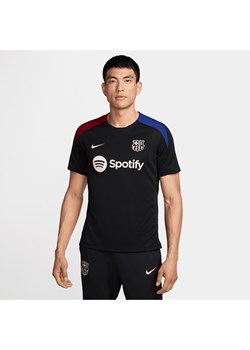 Męska dzianinowa koszulka piłkarska z krótkim rękawem Nike Dri-FIT FC Barcelona Strike - Czerń ze sklepu Nike poland w kategorii T-shirty męskie - zdjęcie 174506221