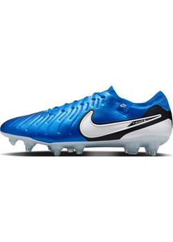 Korki piłkarskie typu low top na miękką murawę Nike Tiempo Legend 10 Elite - Niebieski ze sklepu Nike poland w kategorii Buty sportowe męskie - zdjęcie 174506240