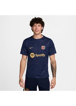 Męska przedmeczowa koszulka piłkarska z krótkim rękawem Nike Dri-FIT FC Barcelona Academy Pro (wersja domowa) - Niebieski ze sklepu Nike poland w kategorii T-shirty męskie - zdjęcie 174506304