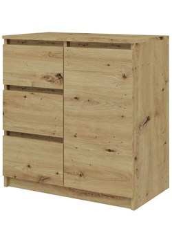 Nowoczesna Komoda Z 3 Szufladami Dąb Artisan 90X200 F1-K62 ze sklepu Edinos.pl w kategorii Komody - zdjęcie 174509211
