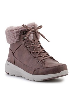 Buty Skechers Glacial Ultra Cozyly 144178-MVE beżowy ze sklepu ButyModne.pl w kategorii Śniegowce damskie - zdjęcie 174518440