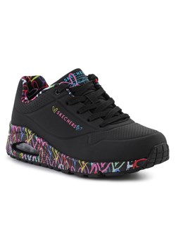 Buty Skechers Uno Loving Love 155506-BBK czarne ze sklepu ButyModne.pl w kategorii Buty sportowe damskie - zdjęcie 174518484