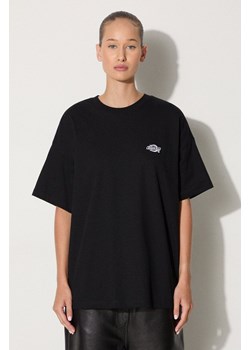 Dickies t-shirt bawełniany kolor czarny DK0A4Y1BBLK1-BLACK ze sklepu PRM w kategorii Bluzki damskie - zdjęcie 174537622