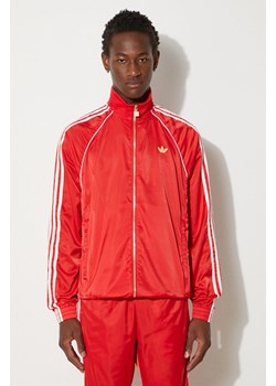 adidas Originals bluza Track Top męska kolor czerwony z aplikacją IY3406 ze sklepu PRM w kategorii Bluzy męskie - zdjęcie 174537762