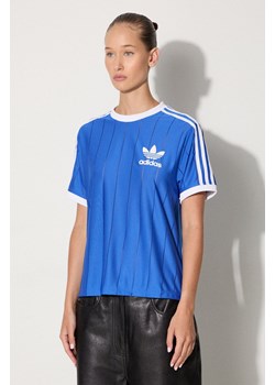 adidas Originals t-shirt damski kolor niebieski IY7233 ze sklepu PRM w kategorii Bluzki damskie - zdjęcie 174538204