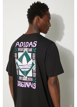 adidas Originals t-shirt bawełniany 80s Premium Graphic Tee męski kolor czarny z nadrukiem JC6537 ze sklepu PRM w kategorii T-shirty męskie - zdjęcie 174538224