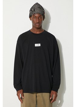 MM6 Maison Margiela longsleeve bawełniany kolor czarny z aplikacją SH0GC0034.S24312 ze sklepu PRM w kategorii T-shirty męskie - zdjęcie 174538250