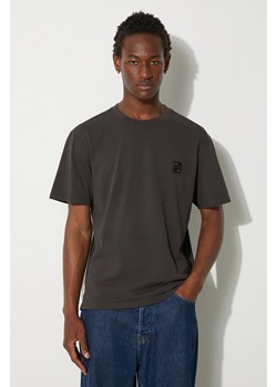 Filling Pieces t-shirt bawełniany Lux kolor brązowy gładki 74413730629 ze sklepu PRM w kategorii T-shirty męskie - zdjęcie 174538264