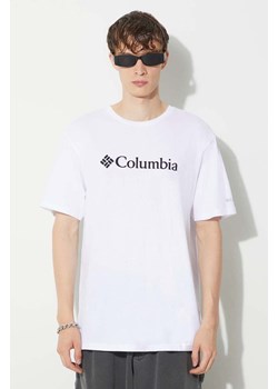 Columbia t-shirt męski kolor biały 1680053-014 ze sklepu PRM w kategorii T-shirty męskie - zdjęcie 174538304